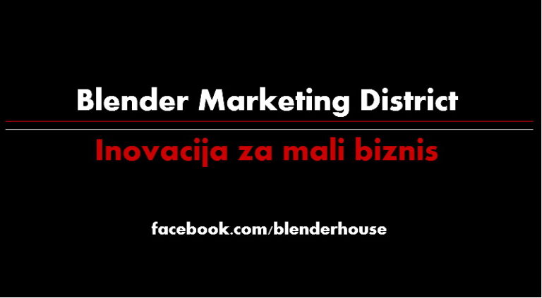 Blender Marketing District za mali biznis