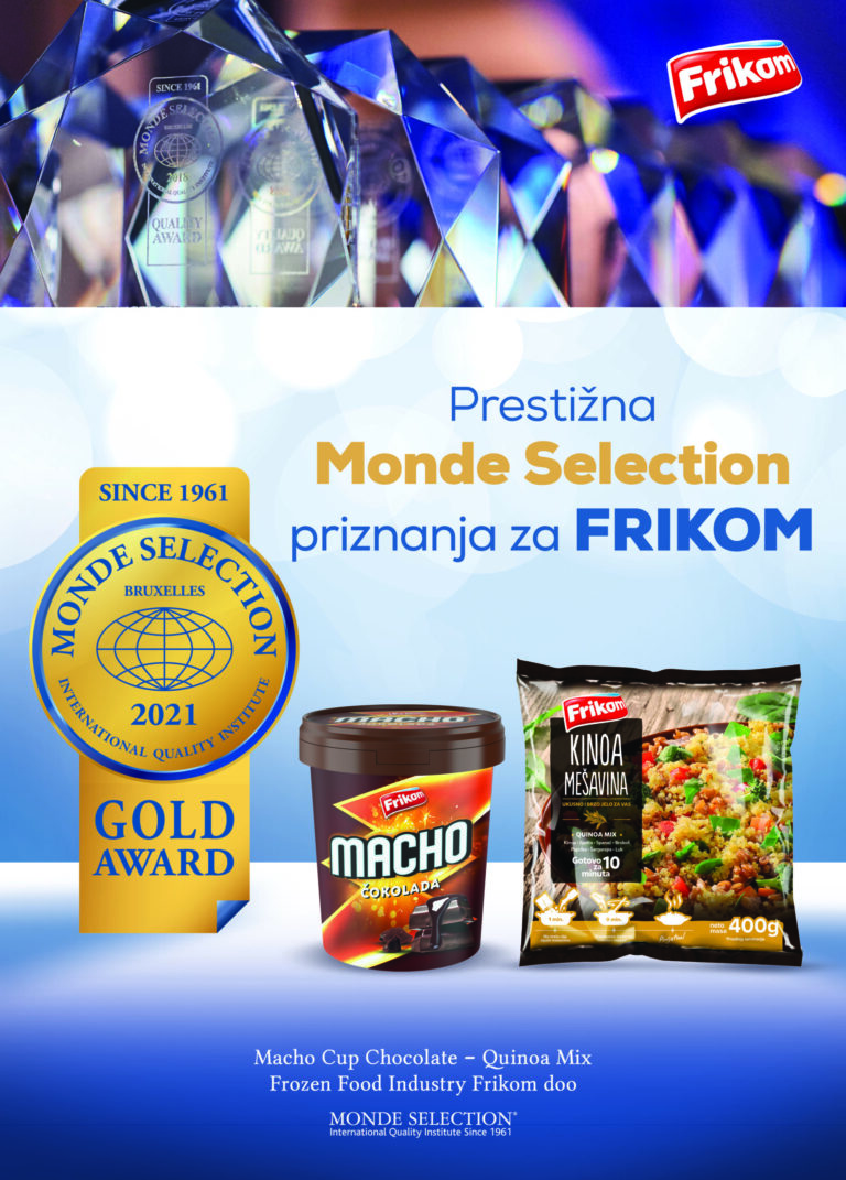 Dve zlatne medalje za Frikom