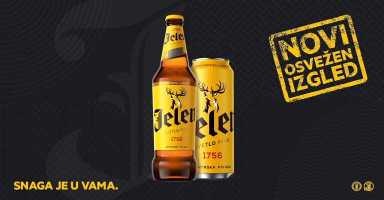 Novi osvežen izgled Jelen piva!