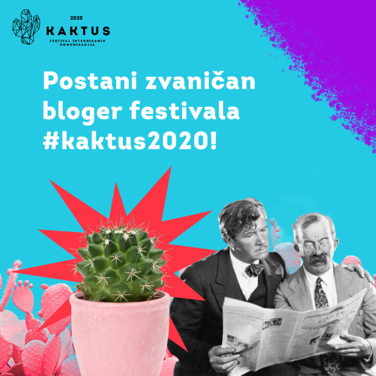 Otvoren konkurs za zvaničnog blogera festivala #kaktus2020!