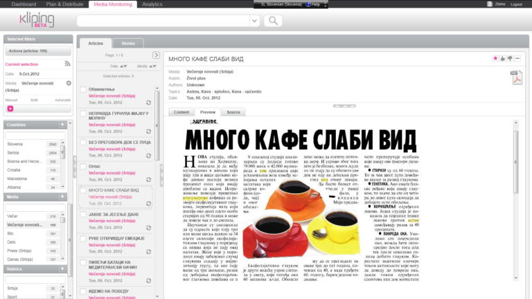 Agencija Kliping uvela novu platformu za media monitoring