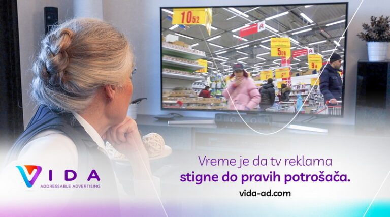VIDA – inovacija u oblasti plasmana TV reklama od sada dostupna i u regionu