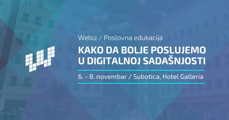 Webiz edukacija od 6. do 8. novembra u Subotici