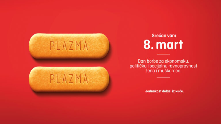 Plazma poziva na ravnopravnost polova jer #jednakostdolaziizkuće