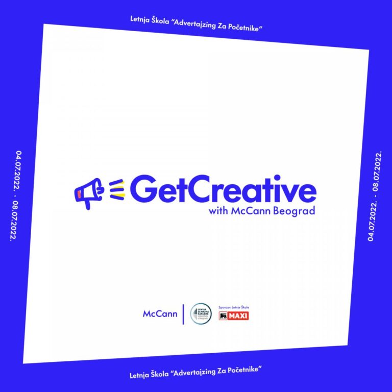 Budi deo prve letnje škole „Advertajzing za početnike – Get Creative With McCann Beograd“!