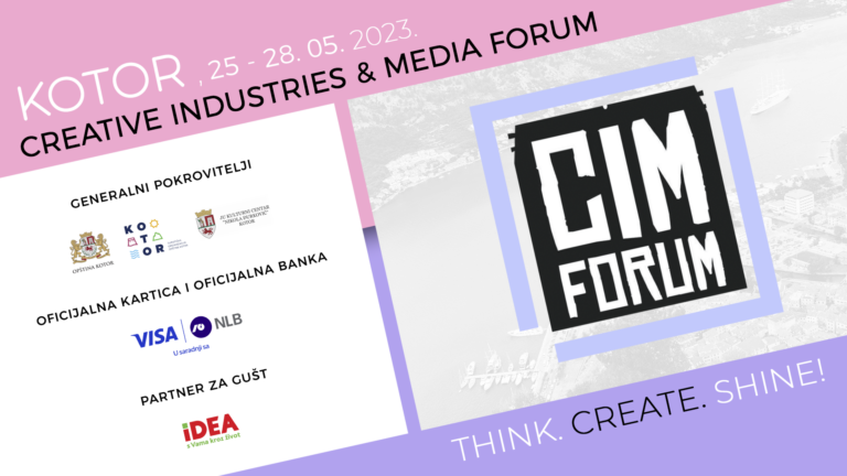 Forum kreativnih industrija i medija od 25.do 28. maja u Kotoru