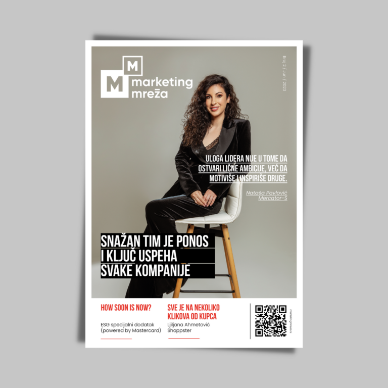 Izašao drugi broj Marketing mreža magazina, na naslovnoj strani Nataša Pavlović