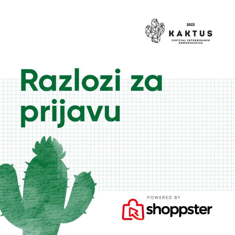 7 čvrstih razloga zašto da prijavite radove za nagrade #kaktus2023 by Shoppster Srbija!