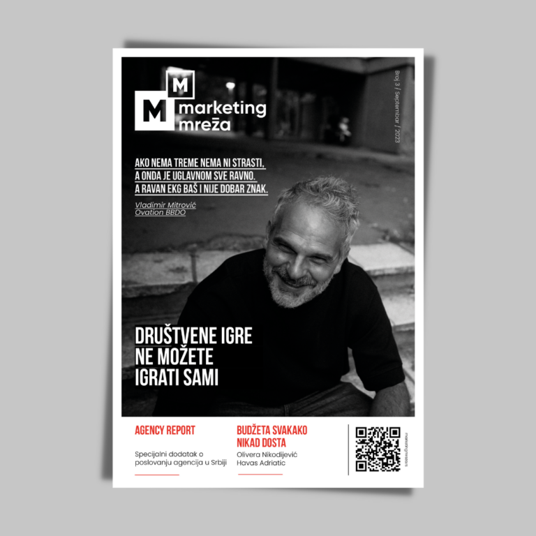 Izašao treći broj Marketing mreža magazina, na naslovnoj strani Vladimir Mitrović