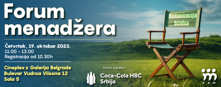 O humanizaciji biznisa na Forumu menadžera 19. oktobra