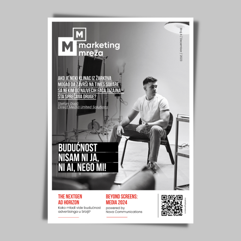 Izašao četvrti broj Marketing mreža magazina, na naslovnoj strani Stefan Gajić