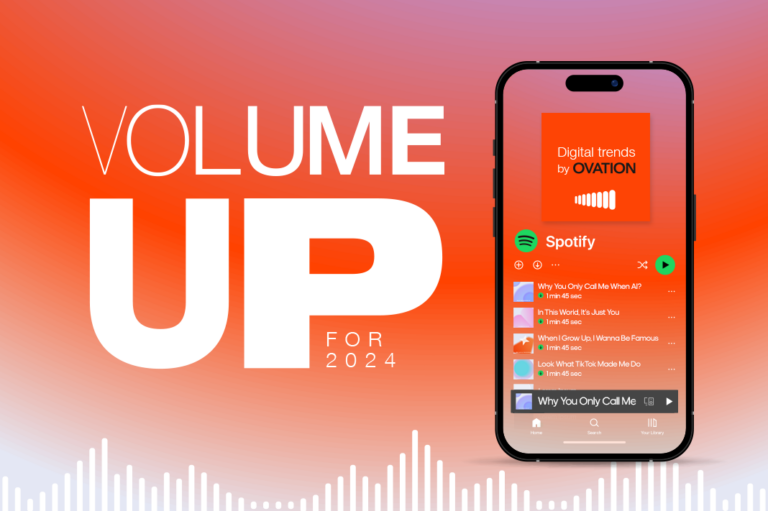 Volume up for 2024 – Ovation digitalni trendovi na trakama!
